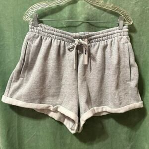 Victoria’s Secret PINK Gray Fleece Lounge Shorts Women’s Large NWT